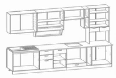 РМ-Кухонный гарнитур Беларусь-5 МДФ 2950/2950